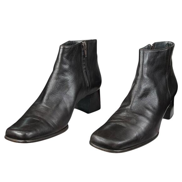 Fragiacomo Women’s Brown Leather Side Zip Ankle Boot Size 38 US 7.5 - Picture 6 of 12